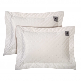 Ζεύγος Μαξιλαροθήκες Microfiber 50x70+7εκ. Classic 3429 Λευκό Greenwich Polo Club