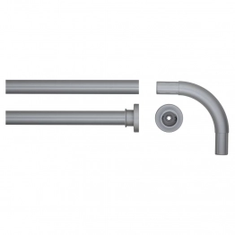 Βραχίονας Μπάνιου Γωνιακός Αλουμινίου Matt 2,8x2,8x90εκ. Sealskin 276666205