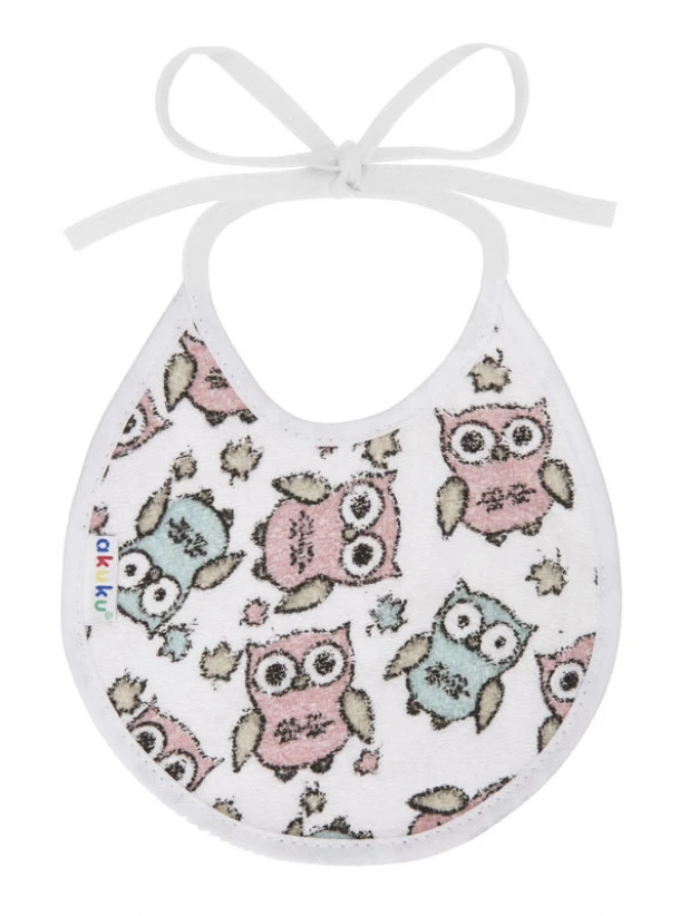 Σαλιάρα Βαμβακερή Αδιάβροχη Με Δέσιμο akuku A1600