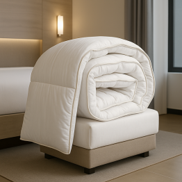 Πάπλωμα Satin Microfiber 220x240εκ. 300 GSM Λευκό 242420002224