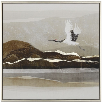 Πίνακας Καμβάς Πουλί Σε Λίμνη 60x60εκ. iliadis 76445
