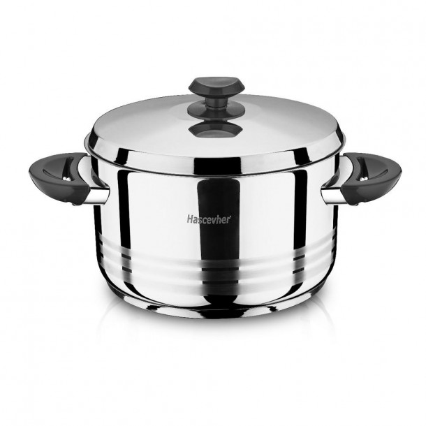 Κατσαρόλα Ανοξείδωτος Χάλυβας 18/10 Φ26x16εκ.-8,5lt Diana Black Isfa ISF3TTCLK0826061B