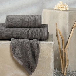 Σετ Πετσέτες 3τμχ Βαμβακερές Haus Dark Grey Melinen 20004449