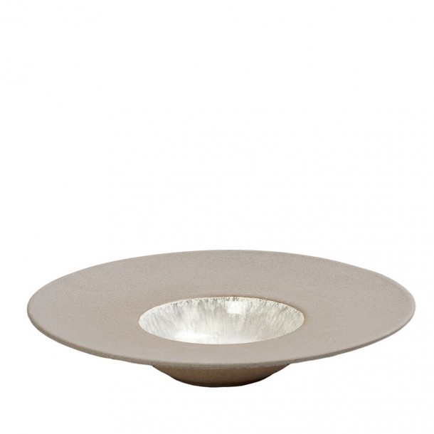 Πιάτο Φαγητού Βαθύ Risotto Stoneware Μπεζ Spirit ESPIEL 27x27x5,8εκ. NIC705K2