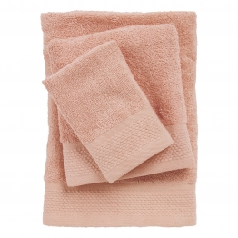 Σετ Πετσέτες 3τμχ Βαμβακερές Best 0832 Pink Das Home