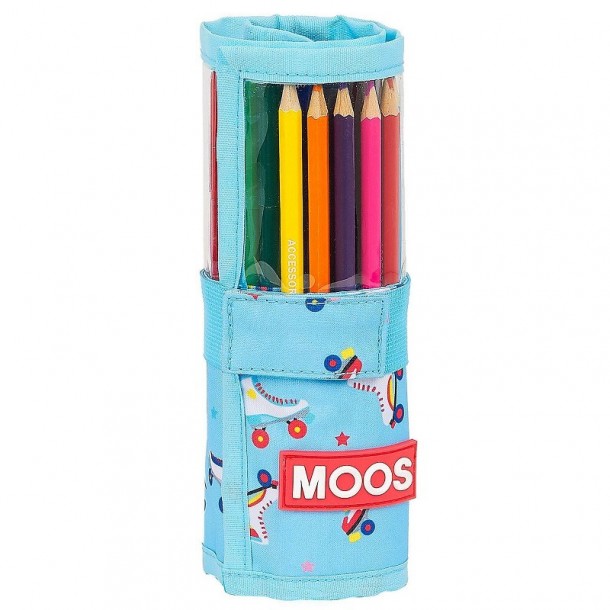 Κασετίνα Βαρελάκι Γεμάτη Moos Rollers 7x20εκ. Justnote 50-3148