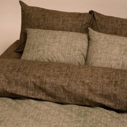 Ζεύγος Μαξιλαροθήκες Polycotton 50x70εκ. Amar Olive Casual Line Mini Melinen 20004297