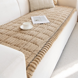 Ανώστρωμα Για Τριθέσιο Καναπέ Fleece 70x210εκ. Aspen Beige Melinen 20005219
