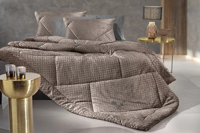 Κουβερτοπάπλωμα Ultrasoft 2 Όψεων Μονό 160x240εκ. Profile Cocoa Guy Laroche