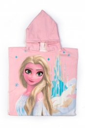 Πόντσο Παιδικό Microfiber 50x100εκ. Frozen 38 Pink Disney DimCol