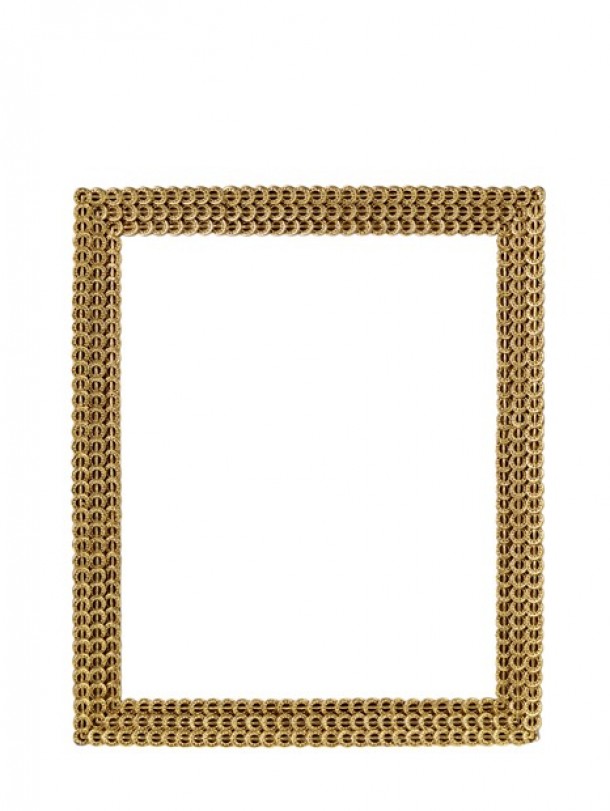 Κορνίζα Polyester Χρυσή Με Κυκλάκια 20x25εκ. Zen Collection 25.12.51491