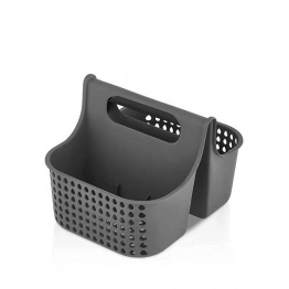 Θήκη Οργάνωσης Διπλή Πλαστική Γκρι 25x19x19εκ. 12-82500