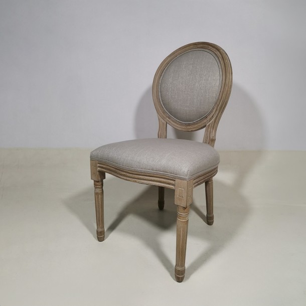 Καρέκλα Ξύλινη-Υφασμάτινη Μπεζ-Γκρι 51x53x48/99εκ. MSA 20-77-578