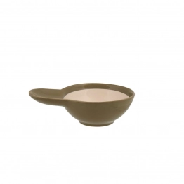 Μπωλάκι Πορσελάνης Firenze Γκρι-Λευκό Art Et Lumiere 11x15,5x4,5εκ. 06862