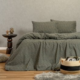 Σετ Σεντόνια Φανελένια Υπέρδιπλα 235x260εκ. Elise Blue Winter Line Mini Melinen 20005057