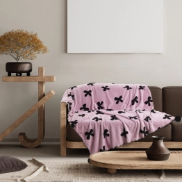 Κουβέρτα Fleece Καναπέ 130x170εκ. Blankets 1381 Lilac Das Home