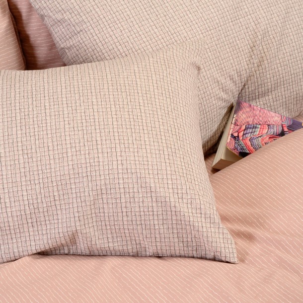 Ζεύγος Μαξιλαροθήκες Polycotton 50x70εκ. Davide Rose Casual Line Melinen 20005344