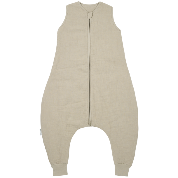 Υπνόσακος Βαμβακερός Με Ποδαράκια 2.0Tog 18-36 Μηνών/86-98εκ. Muslin Sand Meyco MEY-247.000.33.05