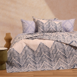Παπλωματοθήκη Polycotton Υπέρδιπλη 225x245εκ. Barrio Blue Casual Line Melinen 20003757