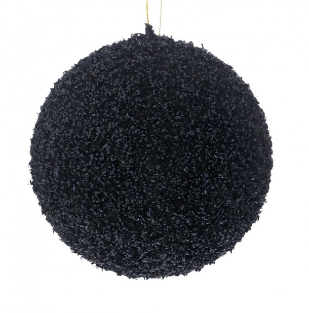 Μπάλα Polyfoam Μαύρη Glitter 15εκ. iliadis 83539