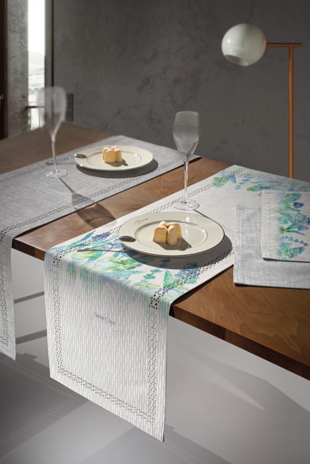 Runner Αλέκιαστο 2 Όψεων Polyester 2043 Laser Cut 40x160εκ. Saint Clair