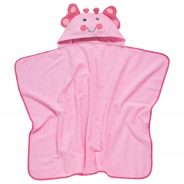 Κάπα Με Κέντημα Βαμβακερή 70x90εκ. Bath 4946 Ροζ Das Baby