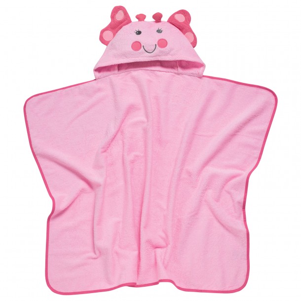 Κάπα Με Κέντημα Βαμβακερή 70x90εκ. Bath 4946 Ροζ Das Baby