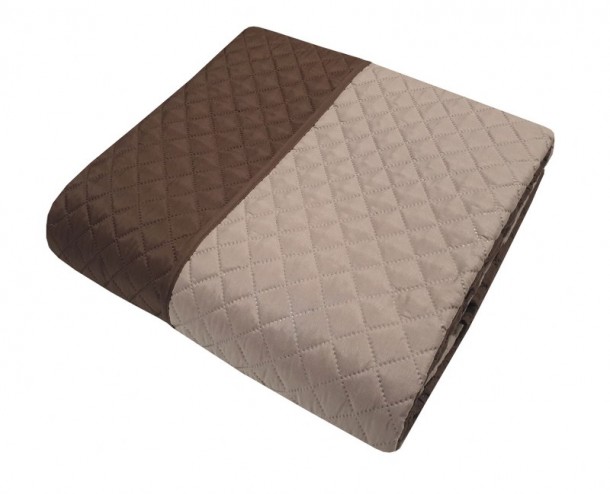 Κουβερλί Microfiber Ultrasonic Μονό 160x240εκ. Καφέ-Μόκα