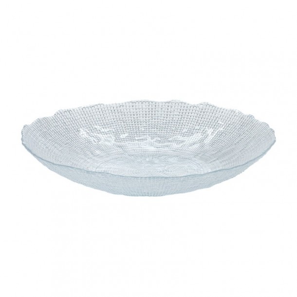 Φρουτιέρα Γυάλινη Διάφανη 33x5εκ. Kanvas Clear CRYSPO TRIO 80.260.06