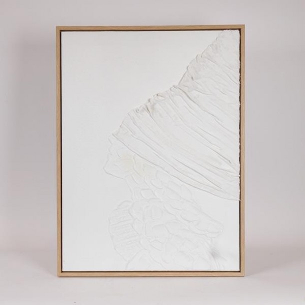 Πίνακας Καμβάς-Ξύλινος Χειροποίητος Φιγούρα Λευκός 60x3,8x80εκ. ESTHETI 812-10013