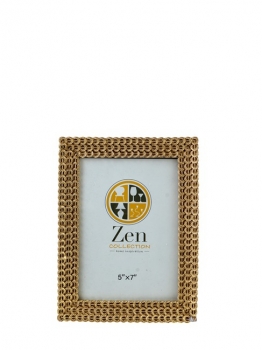 Κορνίζα Polyester Χρυσή Με Κυκλάκια 13x18εκ. Zen Collection 25.12.51489