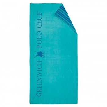 Πετσέτα Θαλάσσης Microfiber 80x170εκ. Essential 4034 Μπλε Greenwich Polo Club
