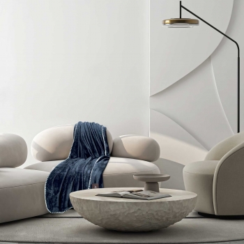 Κουβέρτα Fleece Καναπέ 130x170εκ. Essential 4442 Royal Blue Greenwich Polo Club