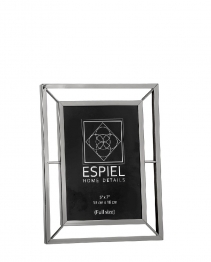 Κορνίζα Μεταλλική Ασημί ESPIEL 20,5x1,3x15,4εκ. FAM404