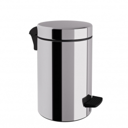 Καλάθι Απορριμμάτων 10lt-Φ20x37εκ. Soft Close Ανοξείδωτο Inox Pam & Co 2037-001