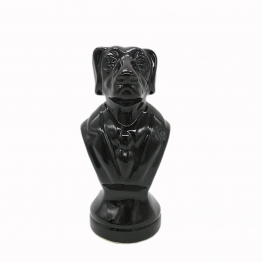 Διακοσμητικό Σκυλάκι Κεραμικό Μαύρο Art Et Lumiere 10x9,5x21εκ. 30505