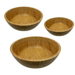 Μπωλ Σερβιρίσματος Σετ 3τμχ Bamboo ESPIEL 30,5x10,5εκ.-25x8εκ.-20x6εκ. DWMA1002