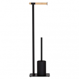 Πιγκάλ Με Χαρτοθήκη Μεταλλικό 15x20x71εκ. Brix Black Sealskin 362473619