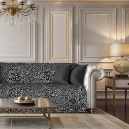 Ριχτάρι Chenille Διθέσιος 180x250εκ. Essential 3981 Black Greenwich Polo Club