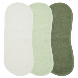 Σετ 3τμχ Λαβέτα Βαμβακερή 53x20εκ. Offwhite-Soft Green-Forest Green Meyco MEY-611440