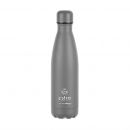 Θερμός-Μπουκάλι Ανοξείδωτο Flask Lite Save The Aegean Fjord Grey Estia 500ml-7x7x26,6εκ. 01-18016