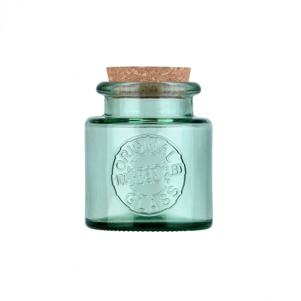 Δοχείο Αποθήκευσης Γυάλινο Πράσινο 250ml-8x8x10,2εκ. Evergreen Estia 01-34429
