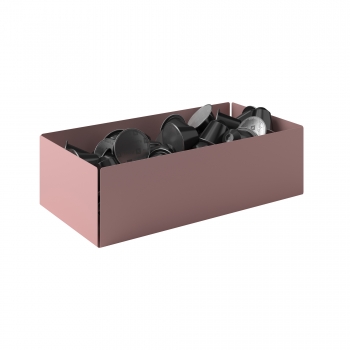 Θήκη Για Κάψουλες Του Καφέ Ανοξείδωτη Matt Pink 25x13x7,5εκ. Pam & Co 117-303