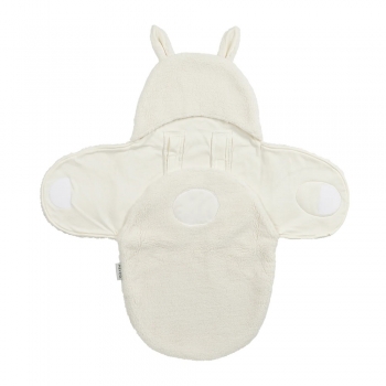 Meyco Wrap Κουβερτούλα Teddy για τη βόλτα Rabbit Natural MEY-296.241.76.00