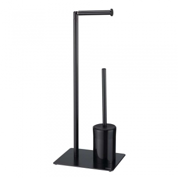 Πιγκάλ Με Χαρτοθήκη Μεταλλικό 25x20x61εκ. Tube 3nd Version Black Sealskin 800203