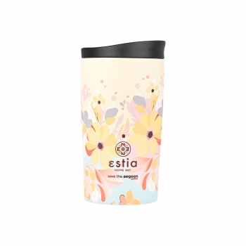 Θερμός Ποτήρι Ανοξείδωτος Travel Mug Spring Sonata Save The Aegean 350ml-8x8x15εκ. Estia 01-25649