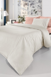Παπλωματοθήκη Βαμβακερή Μονή 165x225εκ. Color Plus Ivory Guy Laroche