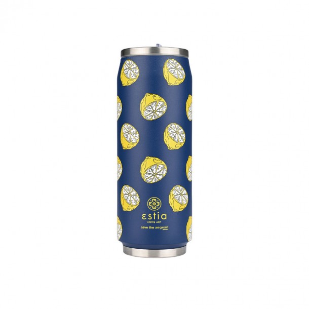 Θερμός-Ποτήρι Ανοξείδωτο Citrus Infusion Save The Aegean Estia 500ml-7x19εκ. 01-22693