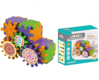 Τουβλάκια 70τμχ Γρανάζια Φορτηγό 19x9x19εκ. Toy Markt 75-438