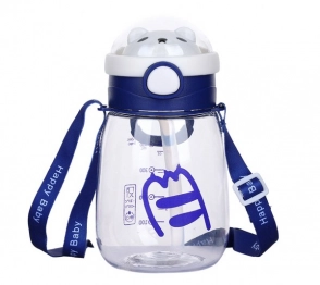 Παιδικό Παγούρι Πλαστικό 650ml Happy Baby Blue 2436448